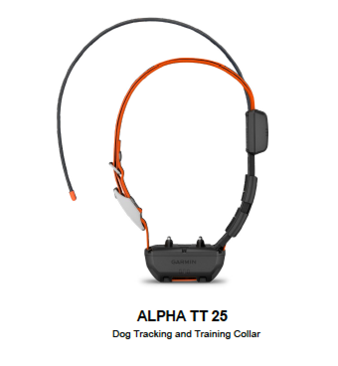 ALPHA TT 25 DOG TRACKING AND TRAINING COLLARS